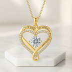 To My Wife: Forever Together Heart Necklace