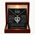 To My Wife: Forever Together Heart Necklace