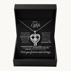 To My Wife: Forever Together Heart Necklace