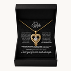 To My Wife: Forever Together Heart Necklace